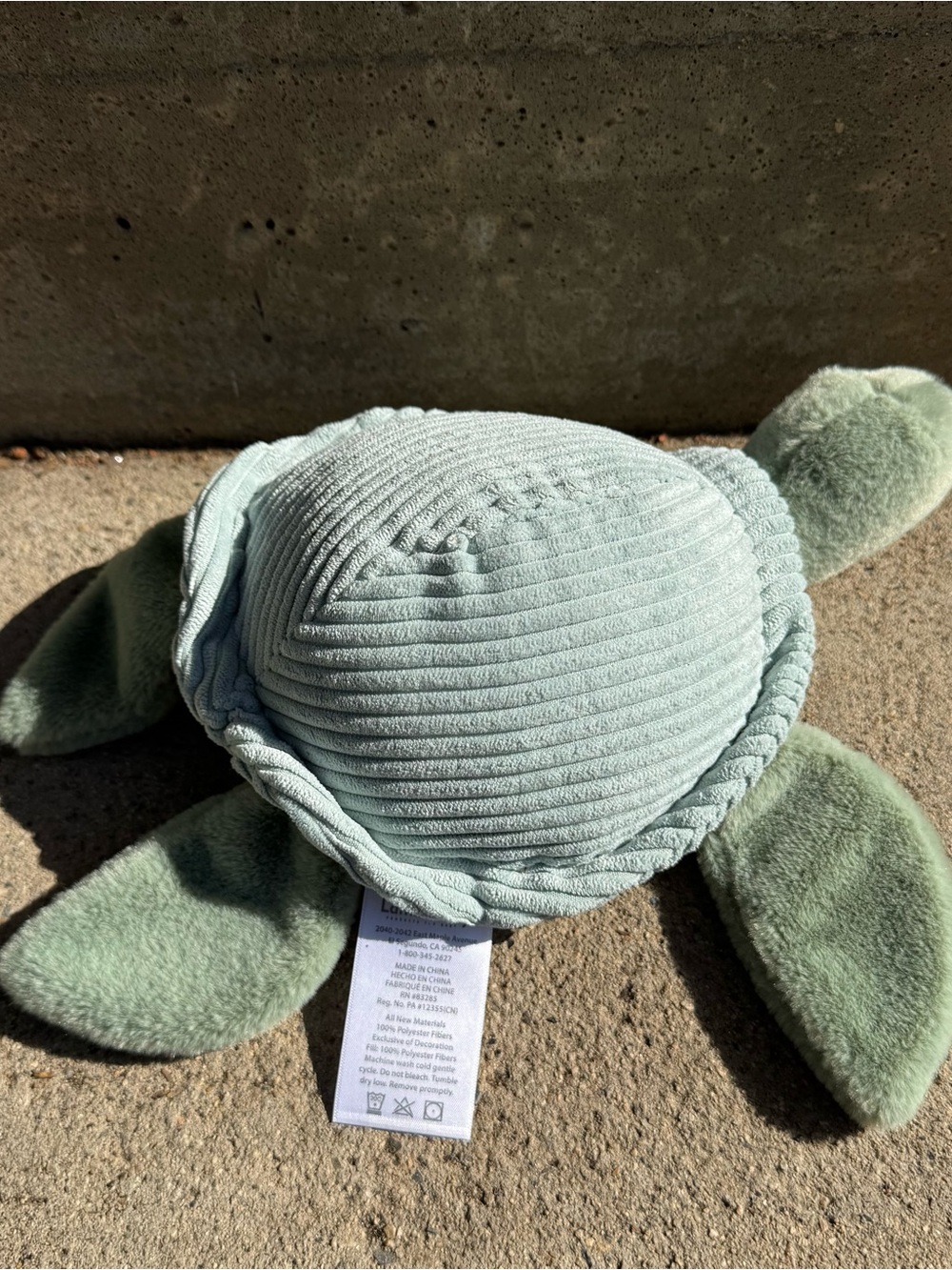 Lambs & Ivy Shelly Soft Sea Turtle Green Plush